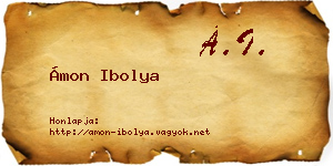 Ámon Ibolya névjegykártya